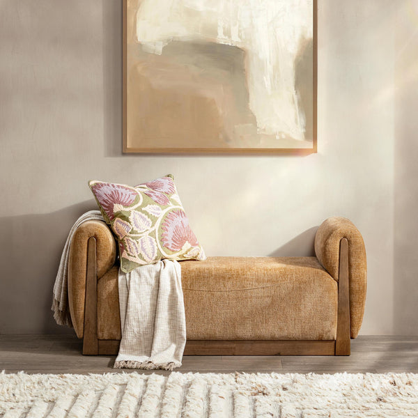 Soraya - Accent Bench - Spiced Amber