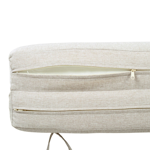 Outdoor Chaise Lounge Cushion Only, Water-Resistant Patio Lounge Chair Cushion With Removable Cover
