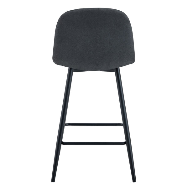 Modern Bar Chair Rounded Backrest (Set of 2)
