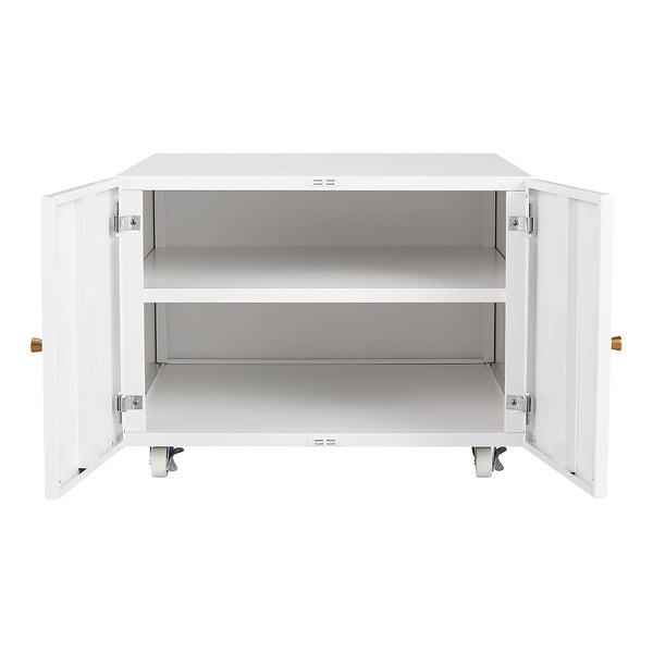 Office Furniture Copier Cabinet 2 Door Steel Copier Stand Mobile Pedestal File Printer Stand