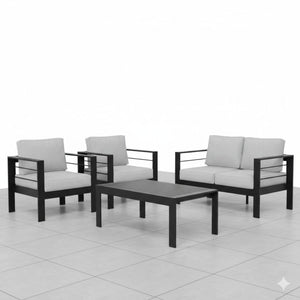 Outdoor Patio Set, All-Weather With Thick Cushions
