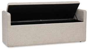 Galliden - Large Upholstered Dining Room Bench - Beige