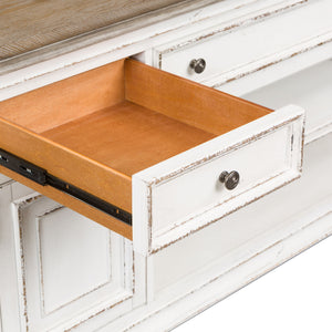 Magnolia Manor - Entertainment TV Stand - Antique White