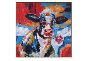 Cool Dude Framed Canvas - Red