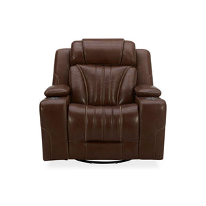 Caswell - Swivel Glider Recliner P2 - Nature Chestnut