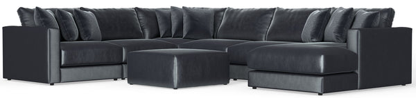 Remington - Modular Sofa And Cocktail Ottoman - Slate