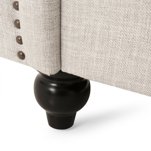 Nexuson - Upholstered Chesterfield Chair With Deep Tufted And Nailhead Trim