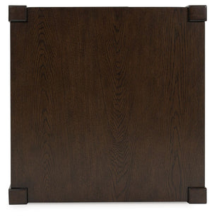 Breckington - Square End Table - Dark Brown