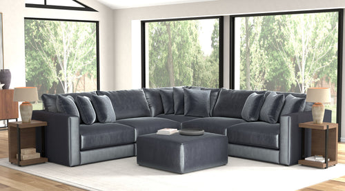 Remington - Modular Sofa And Cocktail Ottoman - Slate