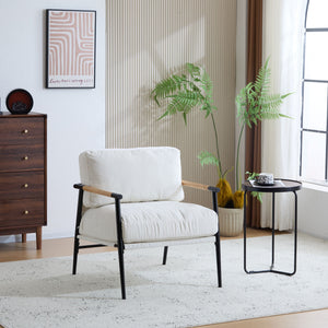 Modern Accent Chair With Cushions, Cozy Seating