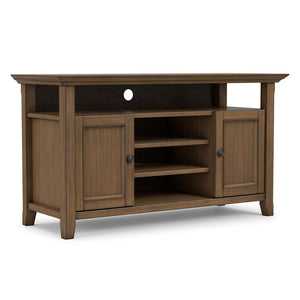 Amherst - TV Media Stand - Rustic Natural Aged Brown