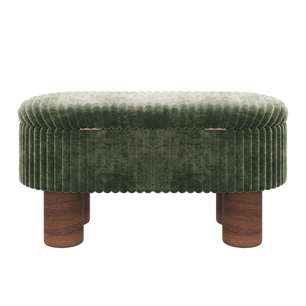 Modern Storage Ottoman Bench For Living Room