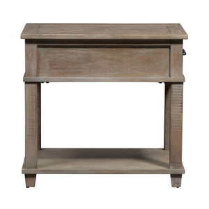 Parkland Falls - Rectangular End Table - Weathered Taupe