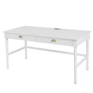 Modern Writing Desk With Drawers For Home Office