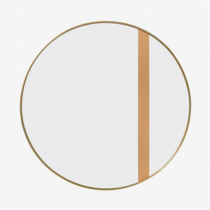 Nick - Wall Mirror - Brushed Brass