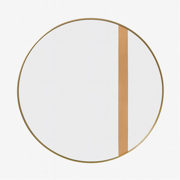 Nick - Wall Mirror - Brushed Brass