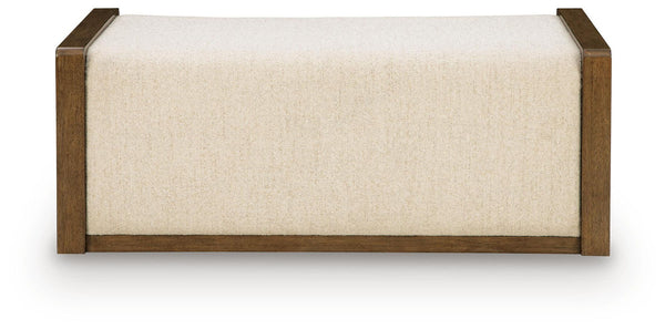 Marxmore - Upholstered Ottoman With Storage - Brown