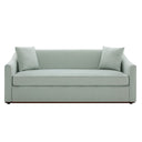 3 Seater Sofa With Wrap Around Armrests And Throw Pillows