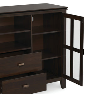 Artisan - Tall TV Media Stand - Dark Chestnut Brown