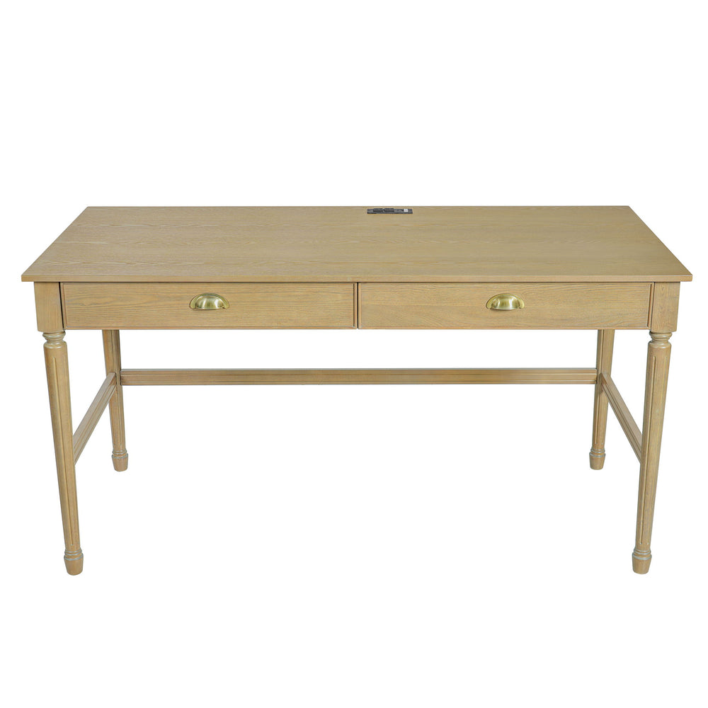 Modern Writing Desk With Drawers For Home Office