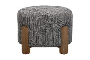 Jasper - Accent Ottoman - Exquisite Zebra