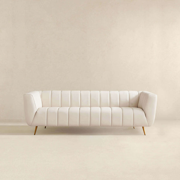 Lamattina - Genuine Italian Channel Tufted Sofa