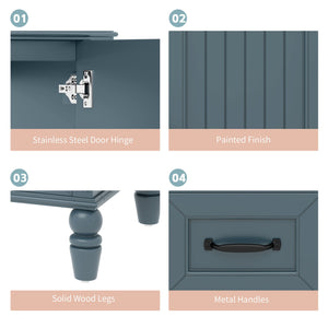 Bathroom Vanity With Sink, Freestanding Cabinet & Drawers