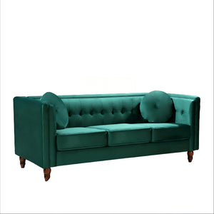 Chesterfield Sofa With Square Arms For Living Room