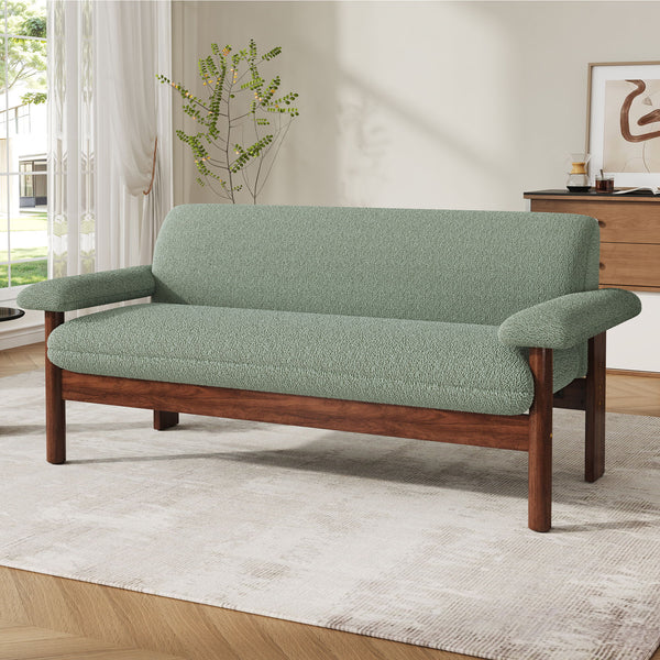 Loveseat Sofa 2 Seater Couch With Armrest Pillows