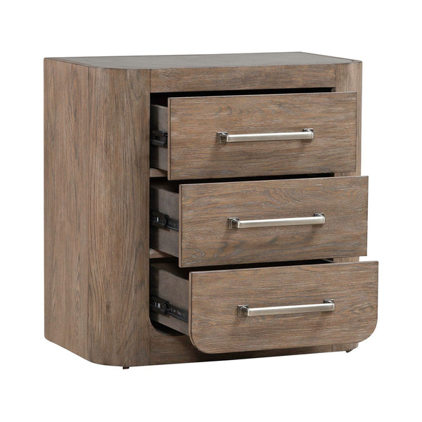 South Bend - Nightstand With Charging Station - Burnished Clay