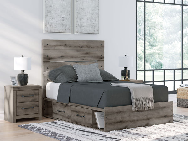Graystorm - Panel Bed With Storage