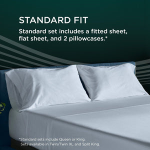 Tempur-Adapt - Tempur-Adapt Luxe Egyptian Cotton Sheets - Sleepy Blue