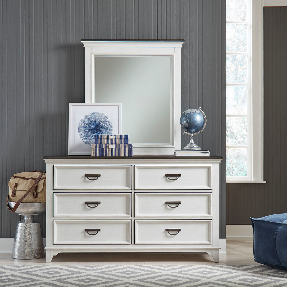 Allyson Park - Dresser & Mirror (6 Drawer Dresser) - White