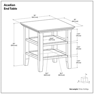 Acadian - Transitiona End Table