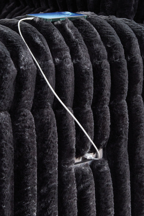 Rhine Falls - Zero Wall Power Recliner - Onyx