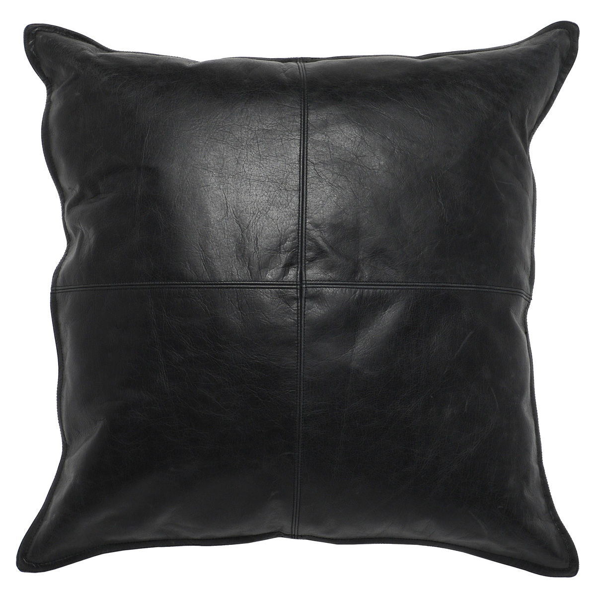 Classic Home Cheyenne Soco Leather Throw Pillow - Thumbnail 3
