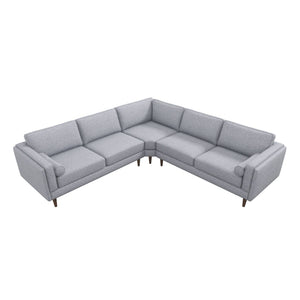 Amber - Corner Sectional Sofa - Light Gray