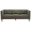 Upholstered Sofa Modern 3 Seater Sofa Couch With Tufted Design For Living Room