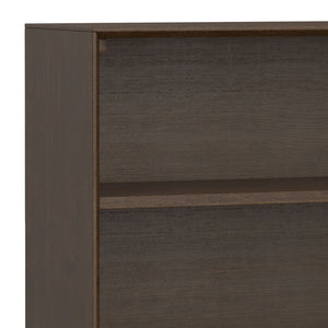 Banting - Low Wide Bookcase - Walnut Brown