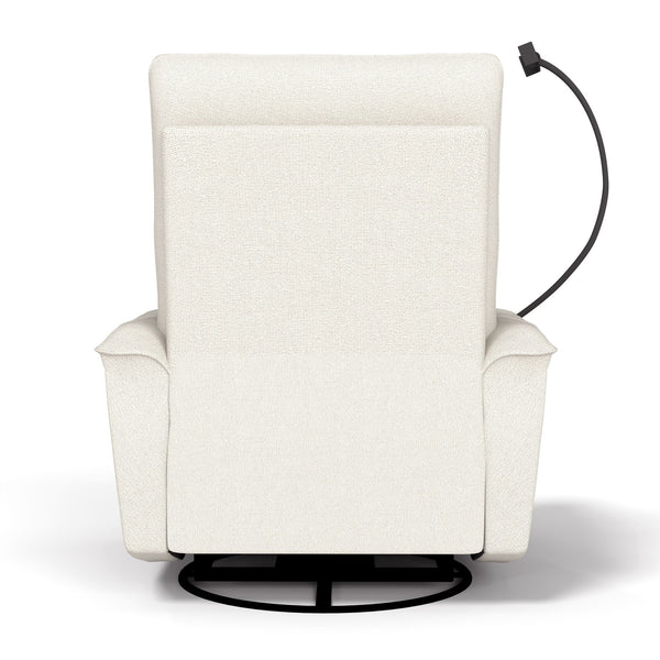 270° Power Swivel Rocker Recliner Chair With Phone Holder, Electric Glider Reclining Sofa With USB Ports For Living Room Bedroom - Beige