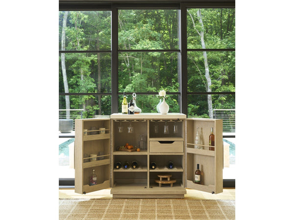 Oasis - Dockside Bar Cabinet - Beige / White
