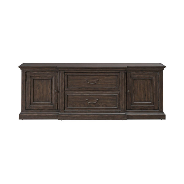 Paradise Valley - 78" Entertainment Console - Saddle Brown
