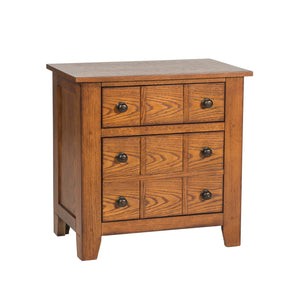 Grandpas Cabin - Nightstand - Aged Oak