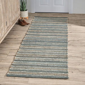 Del Mar - 2.6' x 8' Rug - Aqua Blue / Multi