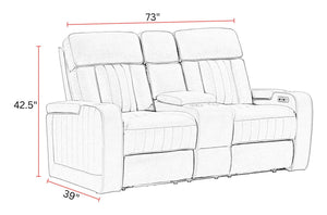 Equinox - Power Console Loveseat