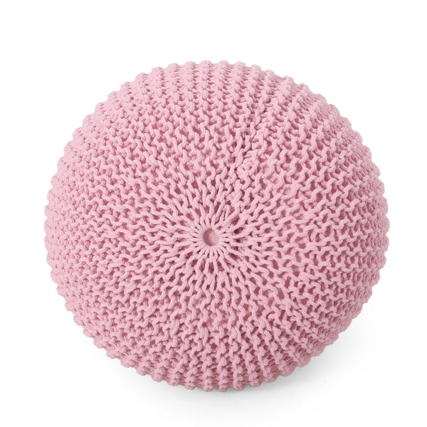 Belle - Modern Knitted Round Pouf