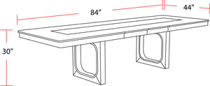 Escape - Dining Table With Extensions - Glazed Natural Oak / Black Metal Trim