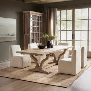 Julia - 86-110" Dining Table With Extensions - Soft Earth