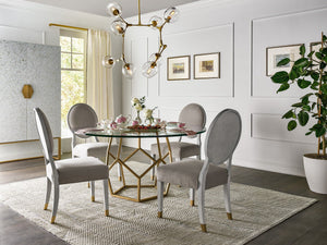 Love. Joy. Bliss.-Miranda Kerr Home - Love Joy Bliss Oval Side Chair (Set of 2) - White