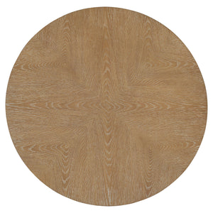 Escape - Cocktail Table Round With Shelf - Glazed Natural Oak / Black Metal Trim